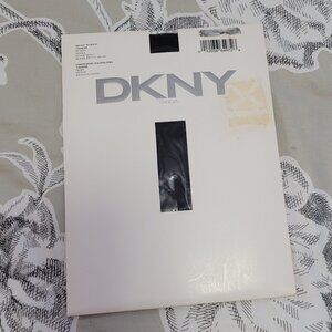 DNKY Tanga Sheer to the Waist "Noir" Pantyhose Small NWT